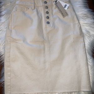 Banana Republic Denim Pencil Skirt -Vanilla Color